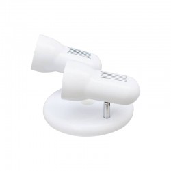 ΡΟΖΕΤΑ ΜΕ 2 ΣΠΟΤ ΚΙΝΗΤΑ R63 E27 ΛΕΥΚΑ ΡΟΖΕΤΑ ΜΕ 2 ΣΠΟΤ ΚΙΝΗΤΑ R63 E27 ΛΕΥΚΑ