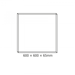 CEILING ALUM FRAME 60x60x6.5cm FOR OTIS, OTIS*N, PILO & ROVE LED PANELS (WITH SCREWS) CEILING ALUM FRAME 60x60x6.5cm FOR OTIS, OTIS*N, PILO & ROVE LED PANELS (WITH SCREWS)