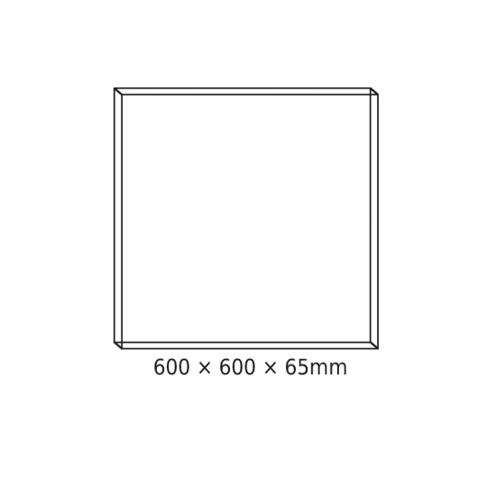 CEILING ALUM FRAME 60x60x6.5cm FOR OTIS, OTIS*N, PILO & ROVE LED PANELS (WITH SCREWS)
