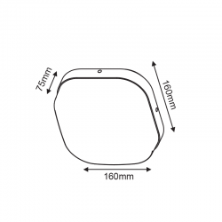 ^LED SMD WALL LUMINAIRE 10W 630LM 120° 230V AC 3.000K DARK GREY CRI80 IP65 30.000HRS ^LED SMD WALL LUMINAIRE 10W 630LM 120° 230V AC 3.000K DARK GREY CRI80 IP65 30.000HRS