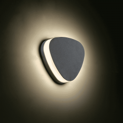 ^LED SMD WALL LUMINAIRE 10W 320LM 68° 230V AC 3.000K DARK GREY CRI80 IP65 30.000HRS