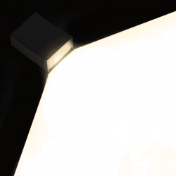 ^LED HP WALL LUMINAIRE 3W 110LM 89° 230V AC 3.000K DARK GREY CRI80 IP65 30.000HRS