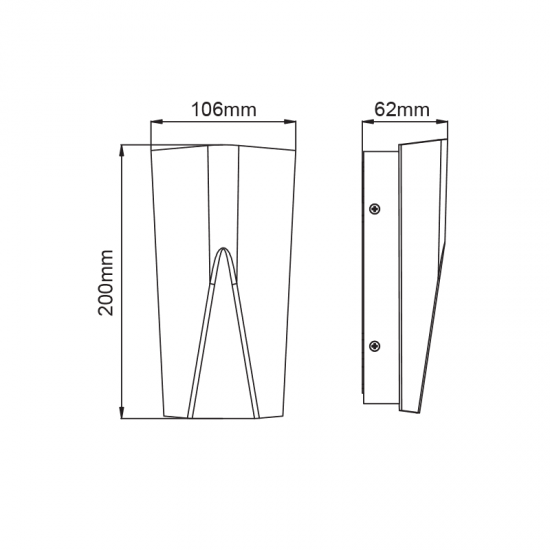 ^LED SMD WALL LUMINAIRE 11W 370LM 140° 230V AC 3.000K DARK GREY CRI80 IP65 30.000HRS ^LED SMD WALL LUMINAIRE 11W 370LM 140° 230V AC 3.000K DARK GREY CRI80 IP65 30.000HRS