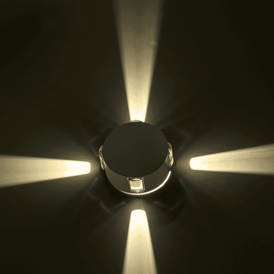 ^LED HP WALL LUMINAIRE 5W 170LM 15° 230V AC 3.000K DARK GREY CRI80 IP54 30.000HRS