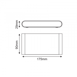 ^LED SMD WALL LUMINAIRE 11W 570LM 60° 230V AC 3.000K MATT WHITE CRI80 IP54 30.000HRS ^LED SMD WALL LUMINAIRE 11W 570LM 60° 230V AC 3.000K MATT WHITE CRI80 IP54 30.000HRS