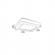 SQUARE NM CEIL.LED SLIMPANEL 8W 6000K 520Lm230V 120X120 Ra80