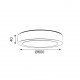 ROUND W CEIL. LED SLIM PANEL 50W 3000K 4000Lm 230V Φ600x40mm