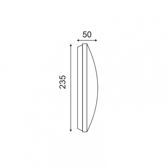 OVY 3W SMD EPISTAR LED 3000K 230V GREY