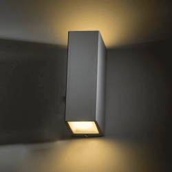 UP-DOWN CUBES 2X1W SMD EPISTAR LED 3000K 230V GREY UP-DOWN CUBES 2X1W SMD EPISTAR LED 3000K 230V GREY