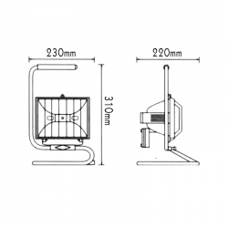 ΠΡΟΒΟΛΕΑΣ 150W ΙΩΔΙΟΥ ΜΕ ΒΑΣΗ ΜΑΥΡΟΣ GF1415 ΠΡΟΒΟΛΕΑΣ 150W ΙΩΔΙΟΥ ΜΕ ΒΑΣΗ ΜΑΥΡΟΣ GF1415