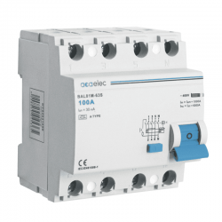 RCCB 4x100A 30mA 4M  A-Type