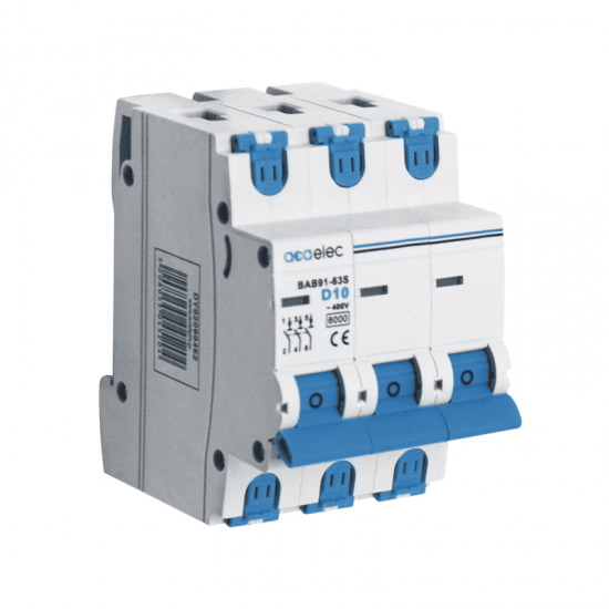 MCB 3P D10 6KA 3M