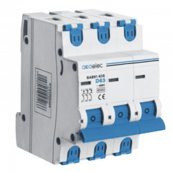 MCB 3P D63 6KA 3M