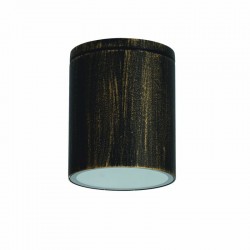 ^GU10  ROUND CEILING LUMINAIRE 230V AC GOLDEN BLACK IP65 GU10 MAX.35W