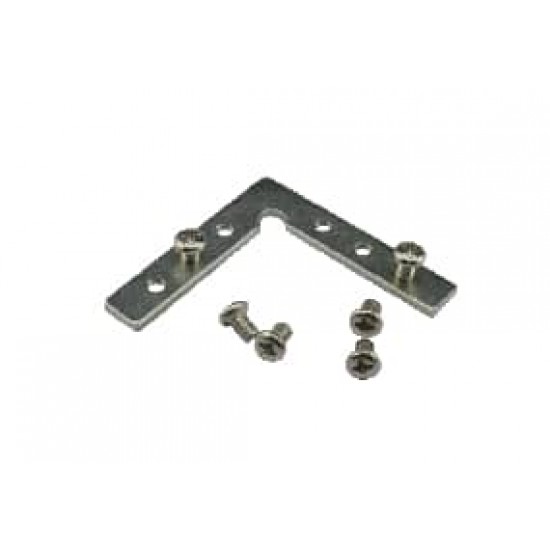 ΜΕΤΑΛΛΙΚΟΣ ΣΥΝΔΕΣΜΟΣ ΓΩΝΙΑΣ 90°ΓΙΑΠΡΟΦΙΛ P28,31,45 ME 6ΒΙΔΕΣ