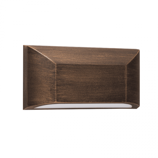 LED WALL RECTANGLE LUMINAIRE RUST 230V AC IP65 6W 3000K 350LM RA80 LED WALL RECTANGLE LUMINAIRE RUST 230V AC IP65 6W 3000K 350LM RA80