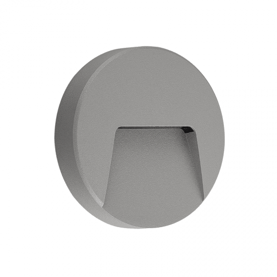 LED WALL ROUND LUMINAIRE GREY 230V AC IP65 3W 3000K 200LM RA80 LED WALL ROUND LUMINAIRE GREY 230V AC IP65 3W 3000K 200LM RA80