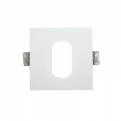 ^  ΣΠΟΤ Νο617 ΤΕΤΡΑΓΩΝΟ ΟΒΑΛ ΛΕΥΚΟ ΑΛΟΥΜΙΝΙΟΥ 88x88