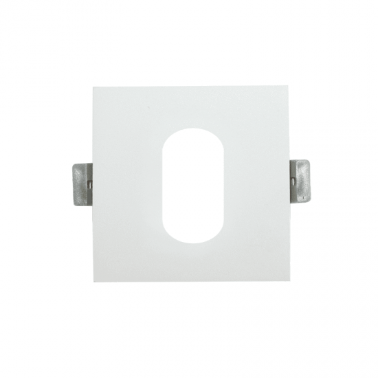 ^  ΣΠΟΤ Νο617 ΤΕΤΡΑΓΩΝΟ ΟΒΑΛ ΛΕΥΚΟ ΑΛΟΥΜΙΝΙΟΥ 88x88