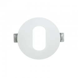 ^  ΣΠΟΤ Νο618 ΣΤΡΟΓΓΥΛΟ ΟΒΑΛ ΛΕΥΚΟ ΑΛΟΥΜΙΝΙΟΥ H88