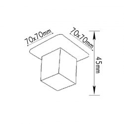 ΣΠΟΤ ΡΟΖΕΤΑ ΓΥΑΛΙ ΚΥΒΟΣ G4