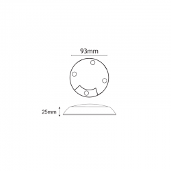 ΠΛΑΚΕΤΑ LED 2.6W ΜΕ ΚΑΛΩΔΙΟ IP66 3000K 12V DC