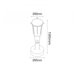 PP WHITE SPOT LIGHT230V IP54 GU10