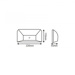 ΑΠΛΙΚ ΕΠΙΤ ΓΚΡΙ PC-PIR SENSOR max6m 230V IP65 6W3.000K 350lm ΑΠΛΙΚ ΕΠΙΤ ΓΚΡΙ PC-PIR SENSOR max6m 230V IP65 6W3.000K 350lm
