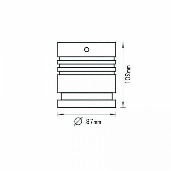ΣΠΟΤ ΟΡΟΦΗΣ ΚΥΛΙΝΔΡΙΚΟ IP65 GU10