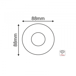 ^ ΣΠΟΤ Νο620 ΣΤΡΟΓΓΥΛΟ ΣΤΡΟΓΓΥΛΟ ΛΕΥΚΟ ΑΛΟΥΜΙΝΙΟΥ H88 ^ ΣΠΟΤ Νο620 ΣΤΡΟΓΓΥΛΟ ΣΤΡΟΓΓΥΛΟ ΛΕΥΚΟ ΑΛΟΥΜΙΝΙΟΥ H88