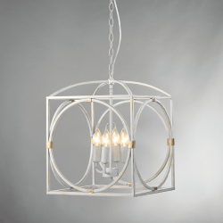 ΚΡΕΜΑΣΤΟ Φ/Σ 4ΧΕ14 ΜΕΤΑΛΛΙΚΟ ΛΕΥΚΟ ΑΝΤΙΚΕ 35Χ35XH150CM FRIDA