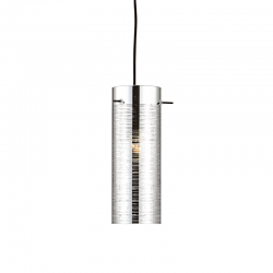 ΚΡΕΜΑΣΤΟ Φ/Σ 1ΧΕ27 ΧΡΩΜΙΟ 3D ΓΥΑΛΙ+ΜΕΤΑΛΛΟ Φ10ΧΗ120CM VERTIGO