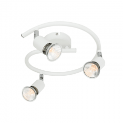 ΣΠΟΤ ΙΙΙ ΡΟΖΕΤΑ ΛΕΥΚΟ ΜΑΤ 3 Χ GU10 TRINITY