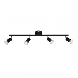 ΣΠΟΤ IIII ΜΑΥΡΟ ΜΑΤ 4 Χ GU10 TRINITY