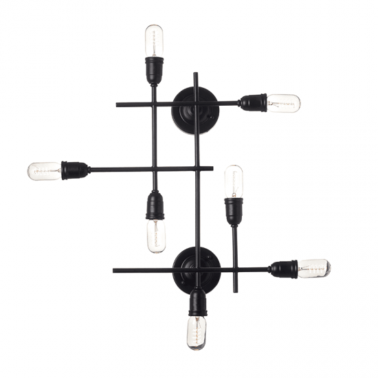 ^ΕΠΙΤΟΙΧΟ/ΟΡΟΦΗΣ Φ/Σ 7ΧΕ27 ΜΕΤΑΛΛΙΚΟ ΜΑΥΡΟ 82Χ75Χ15CM COBRA ^ΕΠΙΤΟΙΧΟ/ΟΡΟΦΗΣ Φ/Σ 7ΧΕ27 ΜΕΤΑΛΛΙΚΟ ΜΑΥΡΟ 82Χ75Χ15CM COBRA