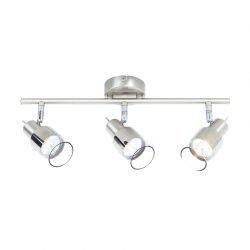 ΣΠΟΤ ΙΙΙ ΝΙΚΕΛ ΜΕ ΔΙΑΦΑΝΟ ΓΥΑΛΙ 3 Χ GU10 PLATINUM