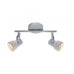 ΕΠΙΤΟΙΧΟ Φ/Σ 2ΧGU10 ΤΣΙΜΕΝΤΟ+ΜΕΤΑΛΛΟ 30Χ11ΧΗ18CM PEPPER