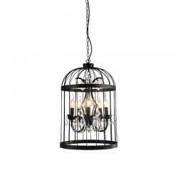 ΚΡΕΜΑΣΤΟ Φ/Σ 5ΧΕ14 ΜΕΤΑΛΛΙΚΟ ΜΑΥΡΟ+ΚΡΥΣΤΑΛΛΑ Φ40XH150CM MICK