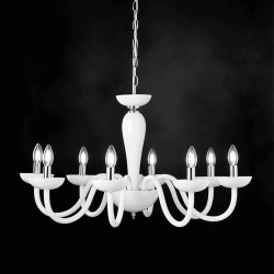 ^ΚΡΕΜΑΣΤΟ Φ/Σ 8ΧΕ14 ΛΕΥΚΟ ΚΡΥΣΤΑΛΛΟ+ΧΡΩΜΙΟ ΜΕΤΑΛΛΟ Φ79ΧΗ168CM LUNARIA