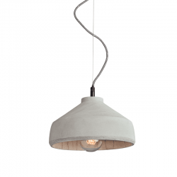 ΚΡΕΜΑΣΤΟ ΦΩΤΙΣΤΙΚΟ 1ΧΕ27 ΤΣΙΜΕΝΤΟ Φ28xH16cm ELVIS