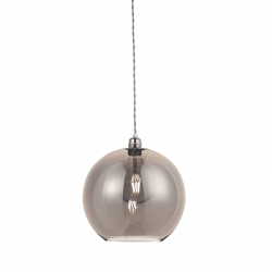 ΚΡΕΜΑΣΤ 1ΧΕ27 ΔΙΑΦΑΝ ΓΚΡΙ ΓΥΑΛ+ΑΣΗΜΙ ΜΕΤΑΛ.ΑΝΑΡΤΗΣΦ30ΧΗ120CM PYTHIA