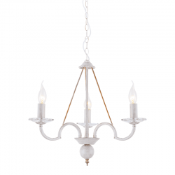 ΚΡΕΜΑΣΤΟ 3ΧΕ14 ΜΕΤΑΛ ΠΑΤΙΝΑ ΛΕΥΚΟ ΧΡΥΣΟ+ΚΡΥΣΤΑΛ Φ51ΧΗ102CM GEISHA