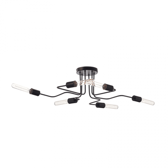 Φ/Σ ΟΡΟΦΗΣ 6XE27 ΜΕΤΑΛΛΙΚΟ ΜΑΥΡΟ ΜΑΤ 73X50XH21CM COBRA Φ/Σ ΟΡΟΦΗΣ 6XE27 ΜΕΤΑΛΛΙΚΟ ΜΑΥΡΟ ΜΑΤ 73X50XH21CM COBRA