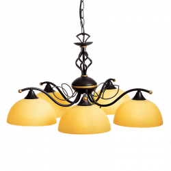 ΚΡΕΜΑΣΤΟ ΜΕΛΙ ΓΥΑΛΙ - ΜΕΤΑΛΛΟ ΚΑΦΕ ΧΡΥΣΟ 5ΧΕ27 ELECTRA