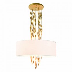 ^ΚΡΕΜΑΣΤΟ Φ/Σ 5ΧΕ14 CASCADA ΧΡΥΣΟ ΜΕΤ/ΚΟ + ΛΕΥΚΟ ΥΦΑΣΜΑ D60XH100CM