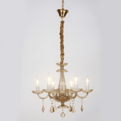 ^ΚΡΕΜ Φ/Σ 6ΧΕ14 ΣΑΜΠΑΝΙΖΕ ΚΡΥΣΤΑΛΛΟ+ΧΡΥΣΟ ΜΕΤΑΛΛΟ Φ53ΧΗ173CM LOMPELIA