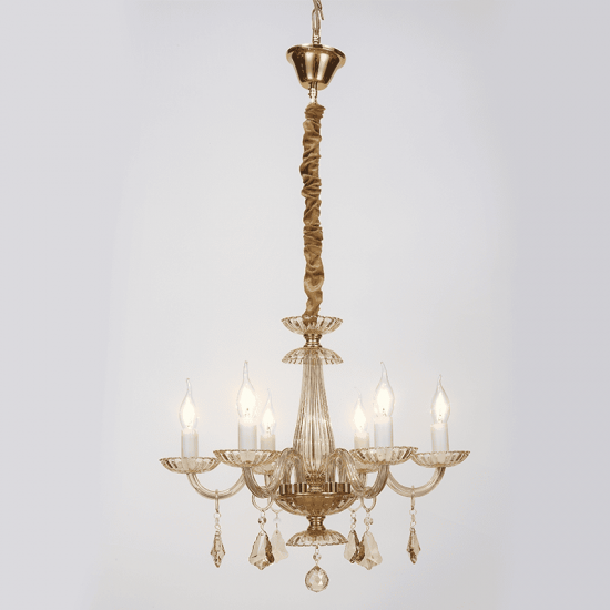 ^ΚΡΕΜ Φ/Σ 6ΧΕ14 ΣΑΜΠΑΝΙΖΕ ΚΡΥΣΤΑΛΛΟ+ΧΡΥΣΟ ΜΕΤΑΛΛΟ Φ53ΧΗ173CM LOMPELIA