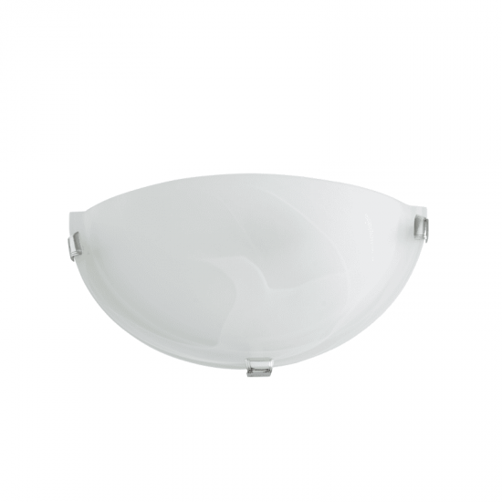 ΑΠΛΙΚΑ 30cm ΛΕΥΚΟ ΓΥΑΛΙ ALBATRE