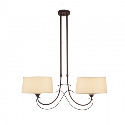 ΚΡΕΜΑΣΤΟ Φ/Σ 2ΧΕ27 ΜΕΤΑΛΛΙΚΟ ΚΑΦΕ+ΜΠΕΖ ΑΜΠΑΖΟΥΡ 86Χ30XH150CM POIROT