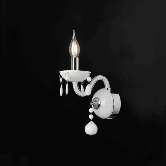 ΕΠΙΤΟΙΧΟ Φ/Σ 1ΧΕ14 ΛΕΥΚΟ ΚΡΥΣΤΑΛΛΟ+ΧΡΩΜΙΟ ΜΕΤΑΛΛΟ 20X32CM TULIA